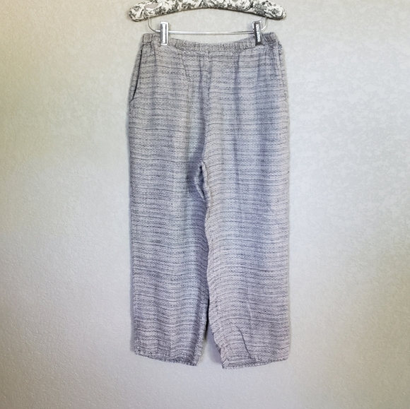 FLAX  linen wide leg pants Size Small - Picture 1 of 8